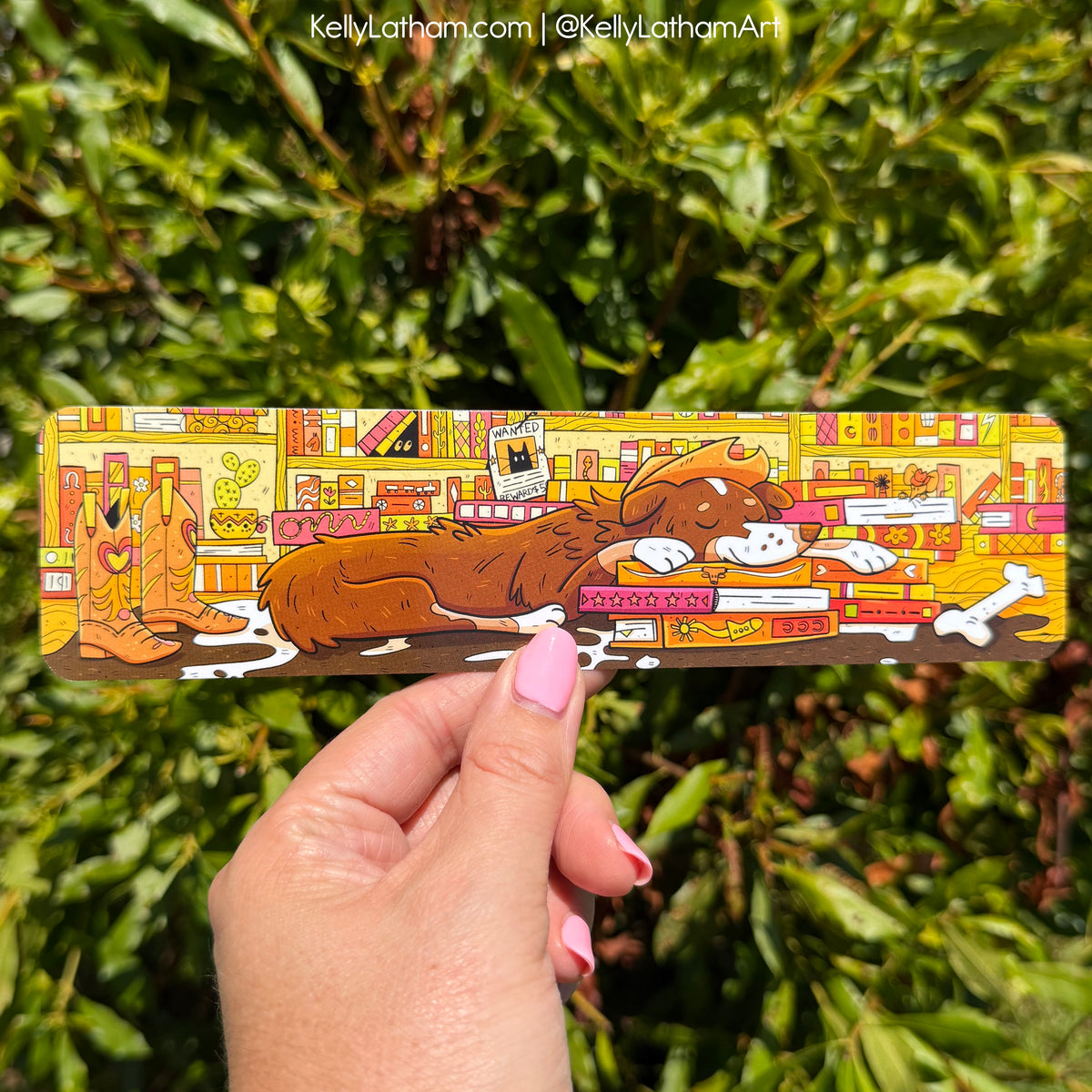 Australian Shepherd Western Bookmark | Cowboy Dog Book Lover Gift