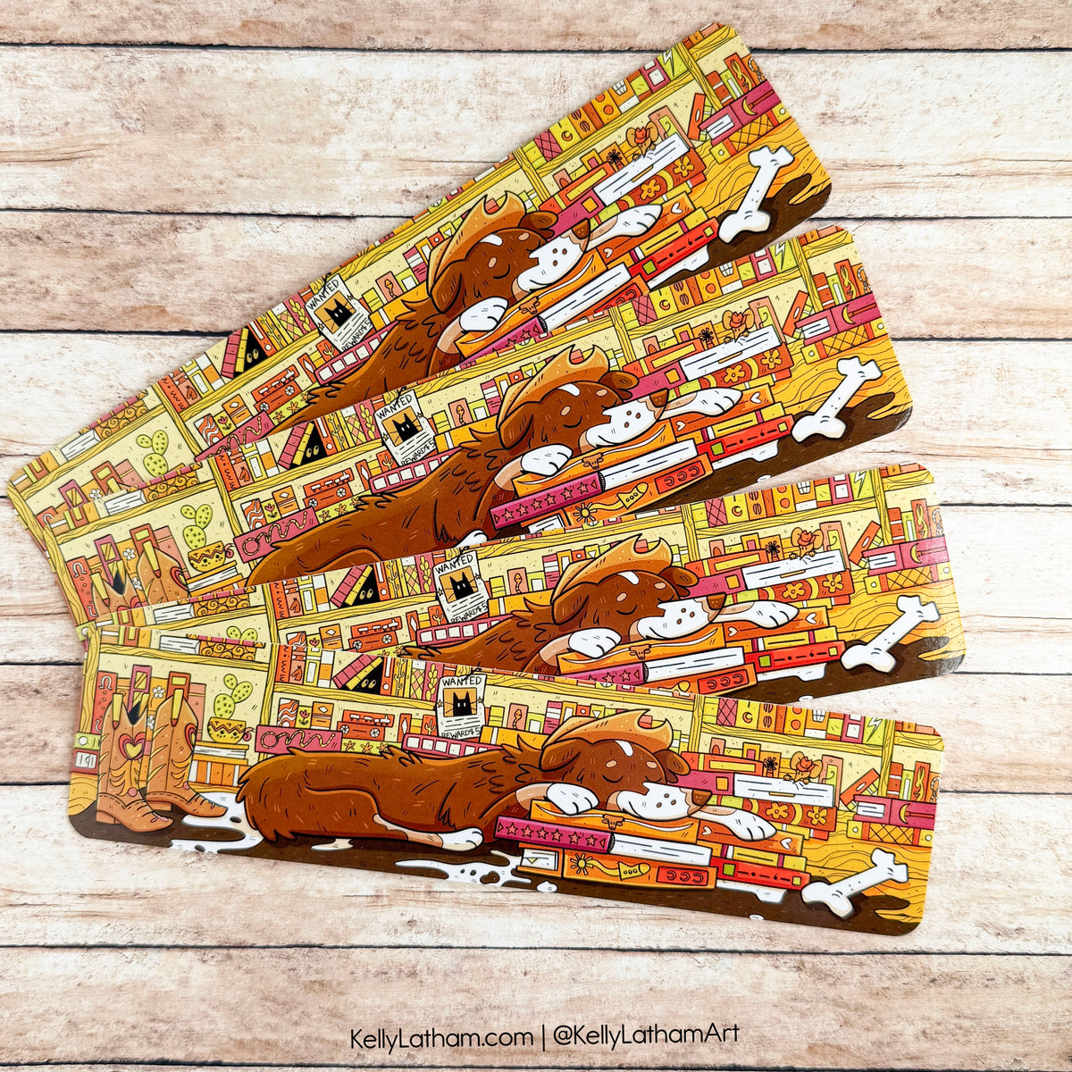 Australian Shepherd Western Bookmark | Cowboy Dog Book Lover Gift