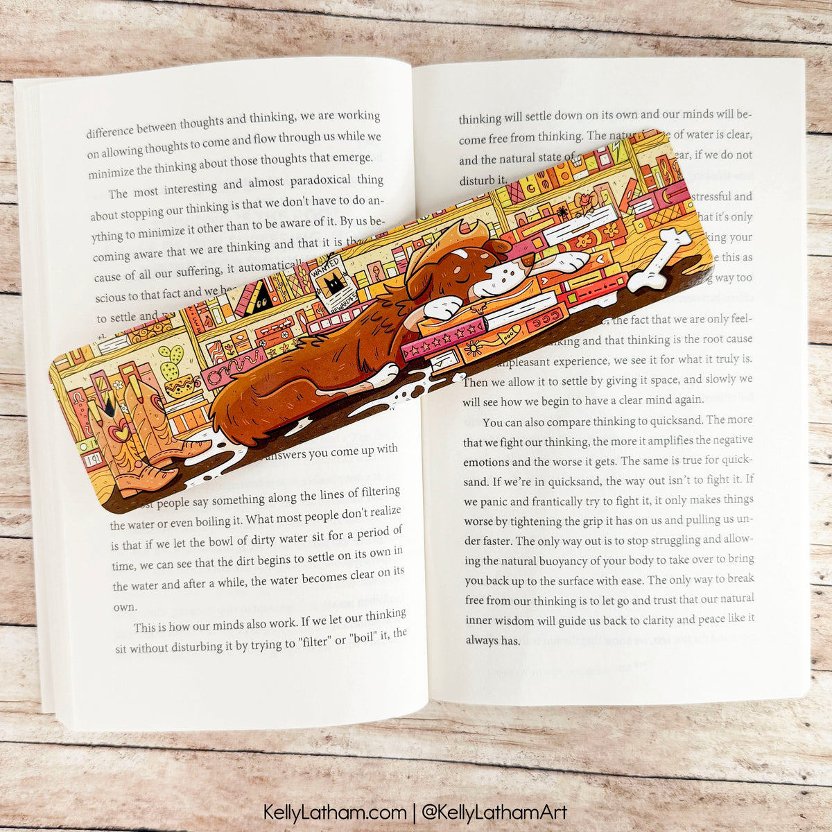 Australian Shepherd Western Bookmark | Cowboy Dog Book Lover Gift