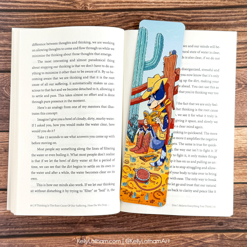Blue Heeler Reading Bookmark | Western Dog Book Lover Gift