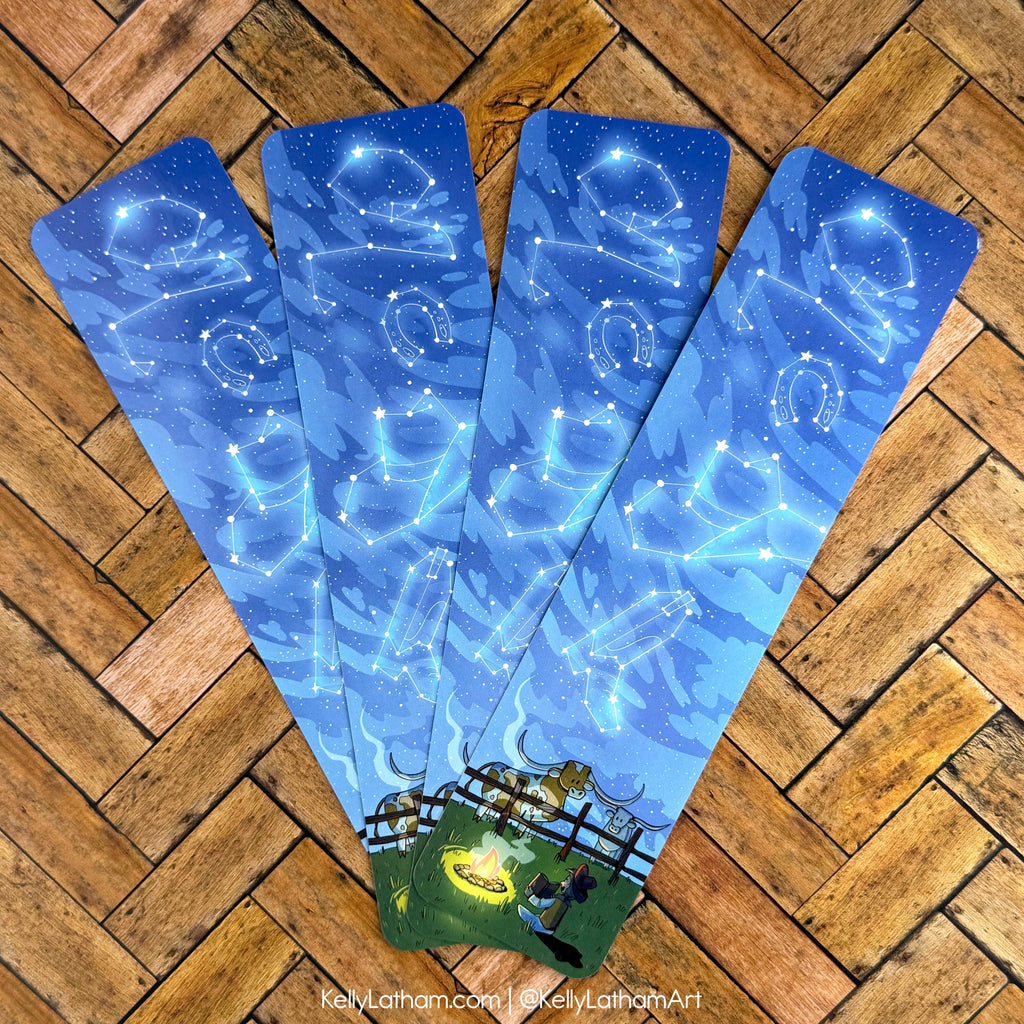 Cowboy Constellations Bookmark | Western Night Sky Book Lover Gift