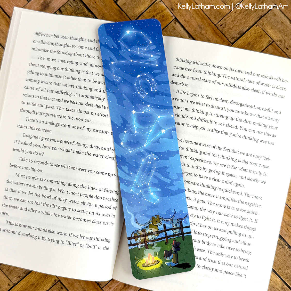 Cowboy Constellations Bookmark | Western Night Sky Book Lover Gift