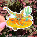 Dino Desert Diorama Sticker | Western Dinosaur Vinyl Sticker