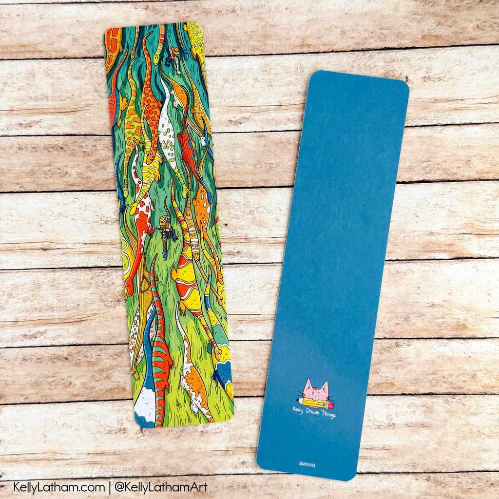 Dino Herd Cowboy Bookmark | Western Dinosaur Book Lover Gift