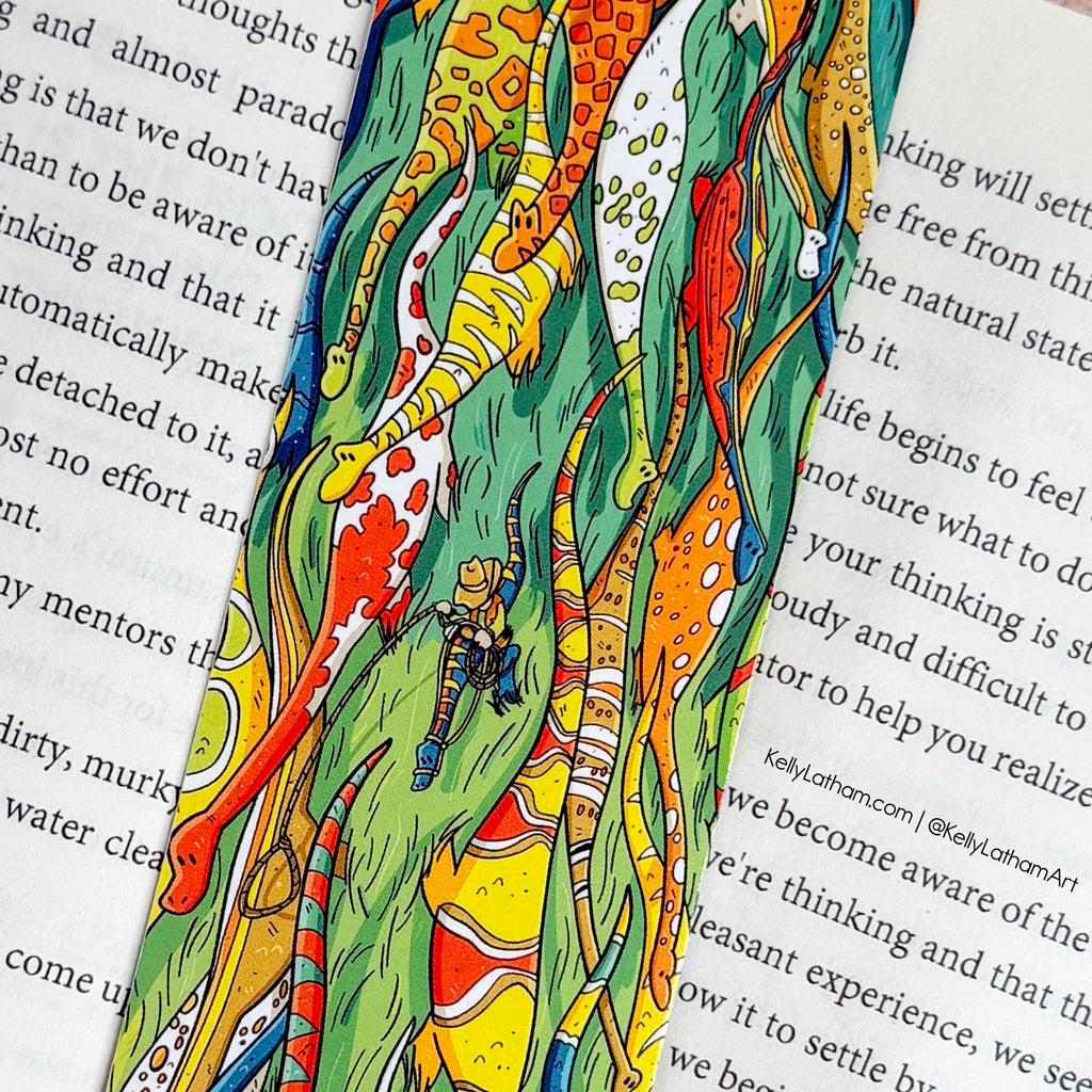 Dino Herd Cowboy Bookmark | Western Dinosaur Book Lover Gift