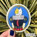 Fancy Cat Sticker | Funny Renaissance Cat Vinyl Sticker