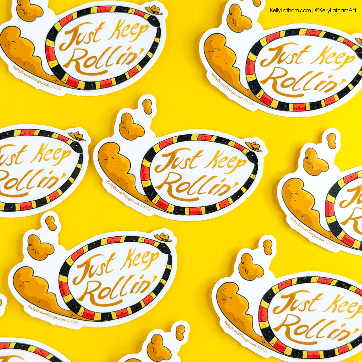 Hoop Snake Sticker | Funny Western Snake Vinyl Sticker