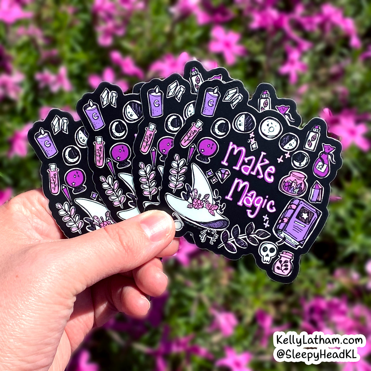 Make Magic Witchy Sticker | Cute Magical Halloween Vinyl Sticker
