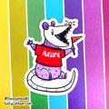 Awesome Opossum Sticker | Funny Cute Opossum Vinyl Sticker