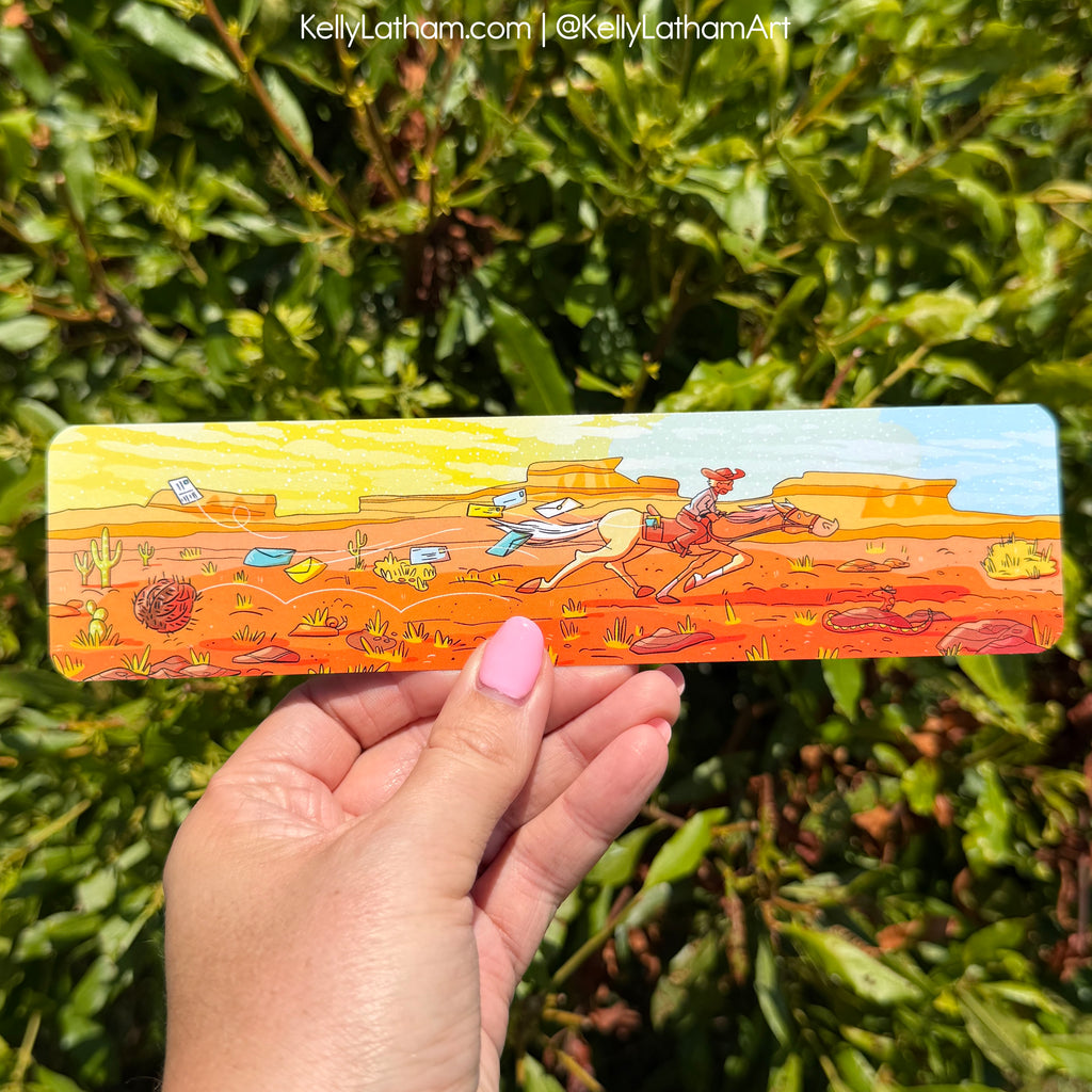 Pony Express Bookmark | Western Horse Book Lover Gift