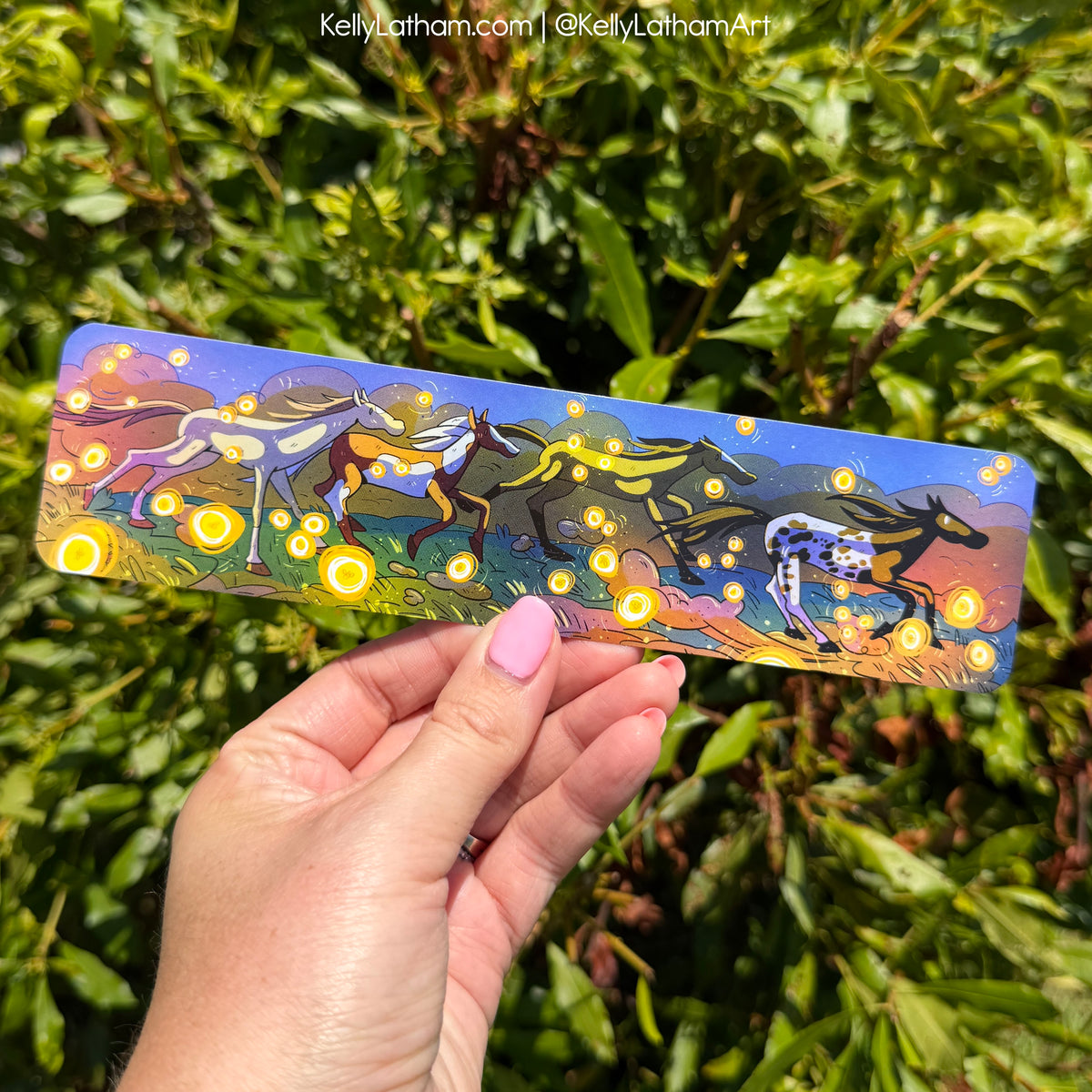 Running Horses Bookmark | Western Horse Book Lover Gift
