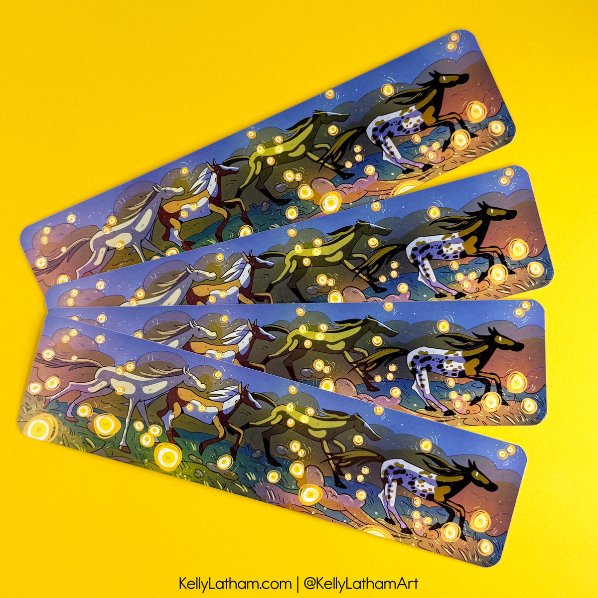 Running Horses Bookmark | Western Horse Book Lover Gift