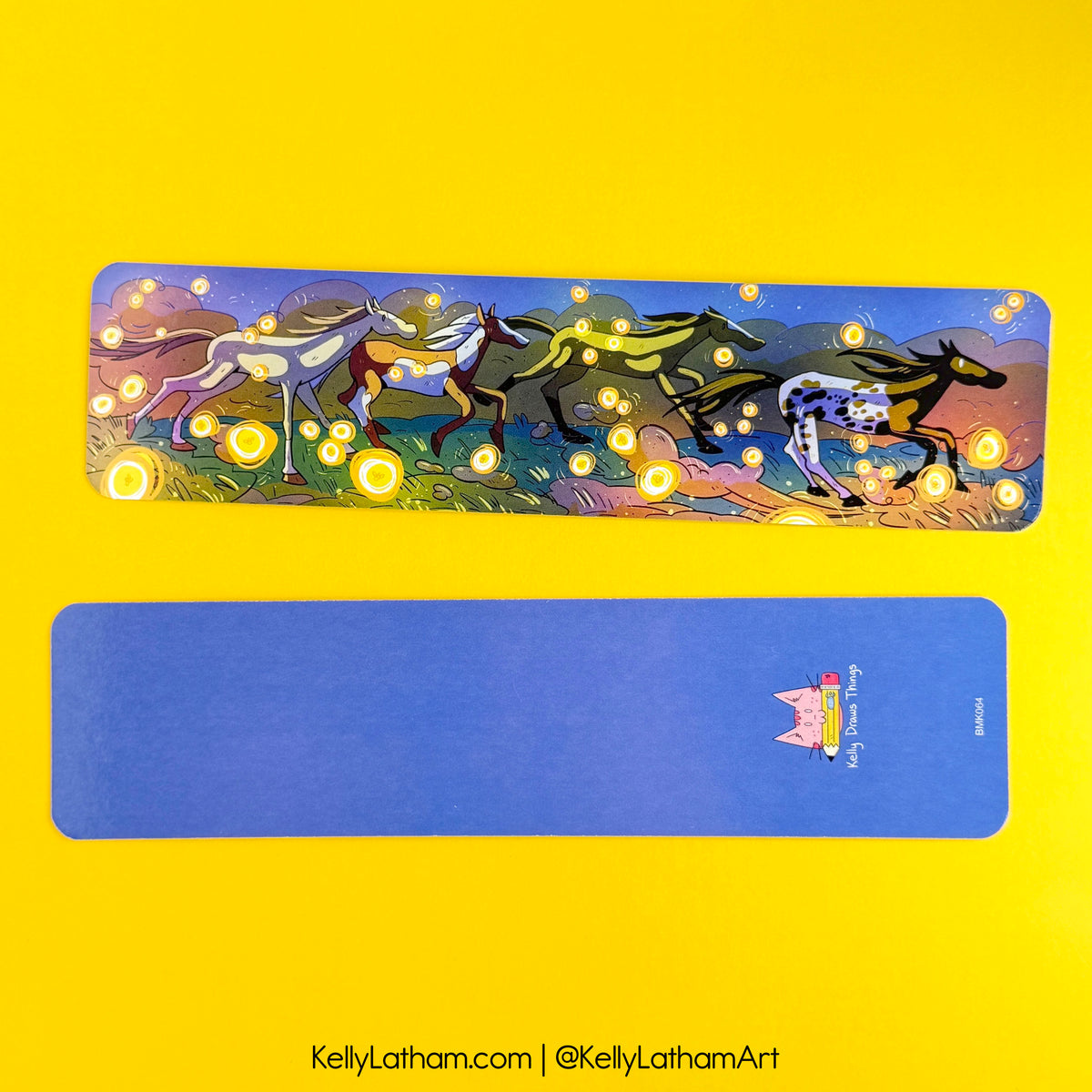 Running Horses Bookmark | Western Horse Book Lover Gift