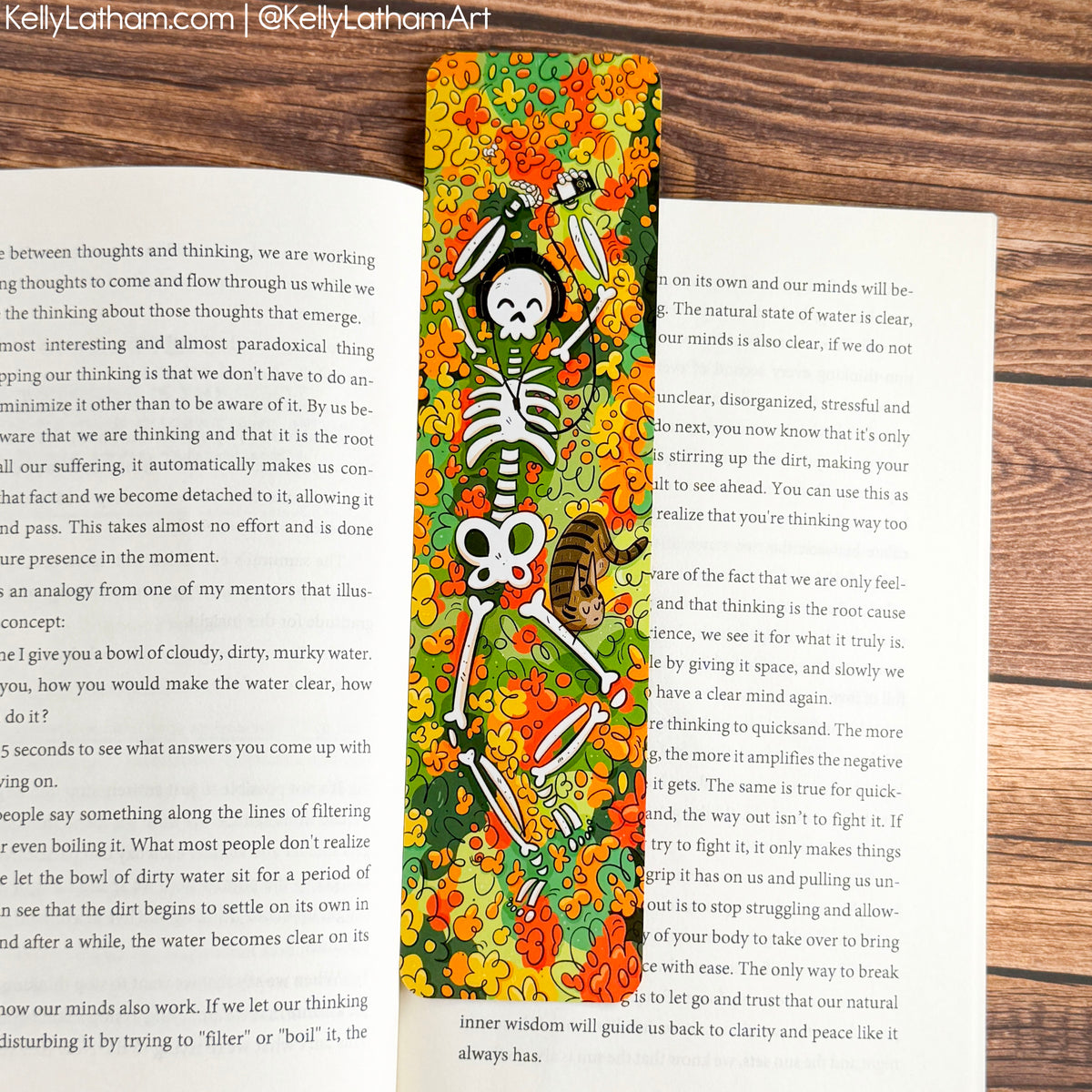 Skeleton Halloween Bookmark | Cute Spooky Fall Bookmark for Book Lovers