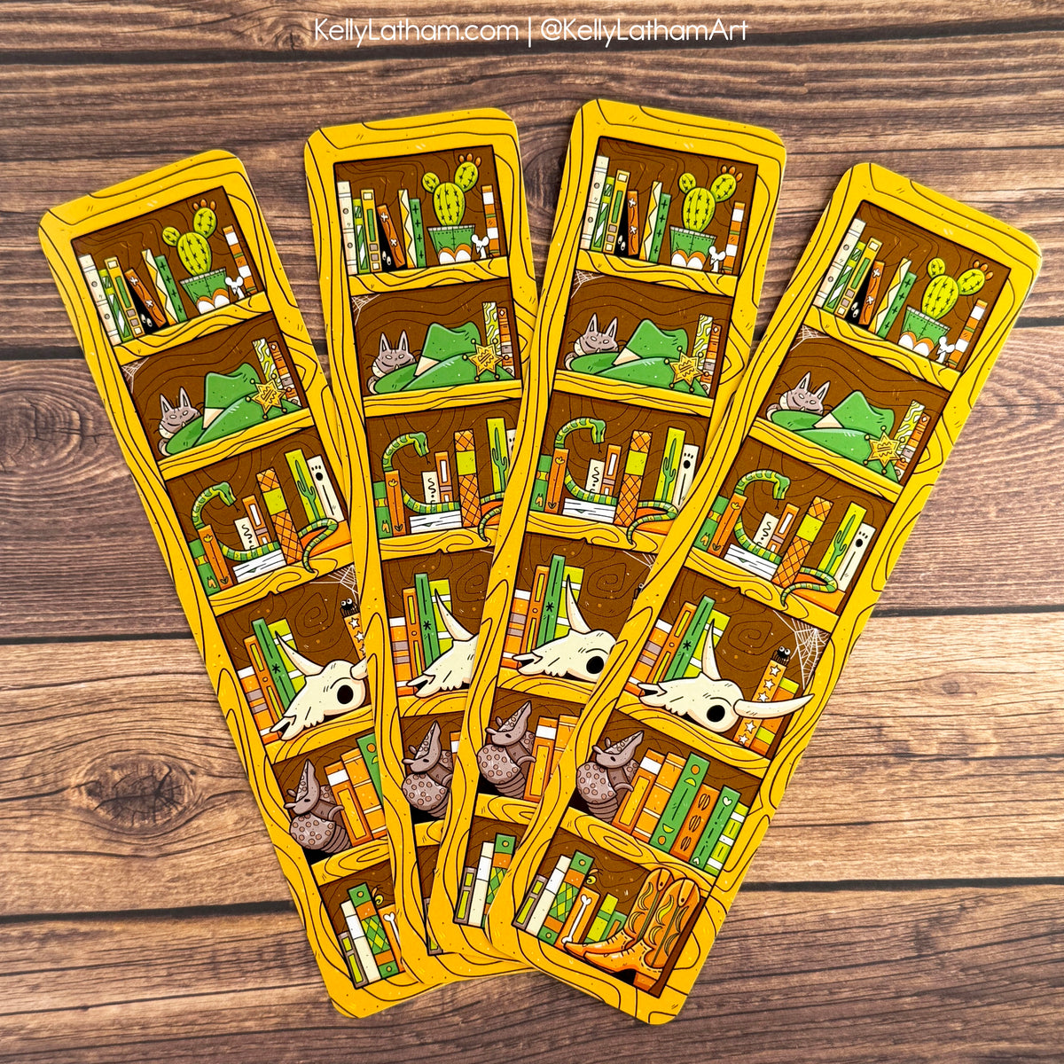 Western Bookshelf Bookmark | Cowboy Book Lover Gift